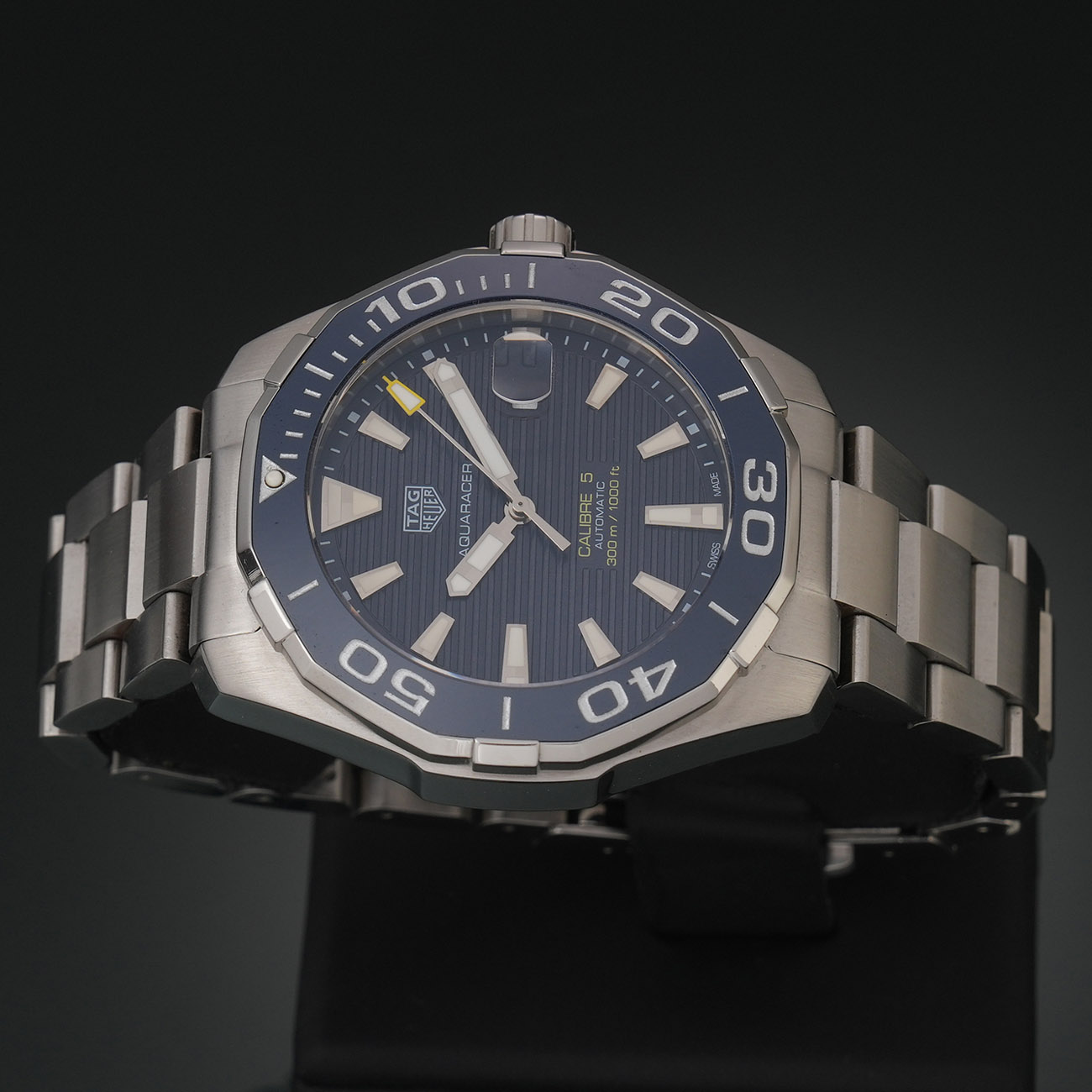 TAG HEUER(USED)태그호이어 아쿠아레이서 스틸 오토 청판 WAY201B